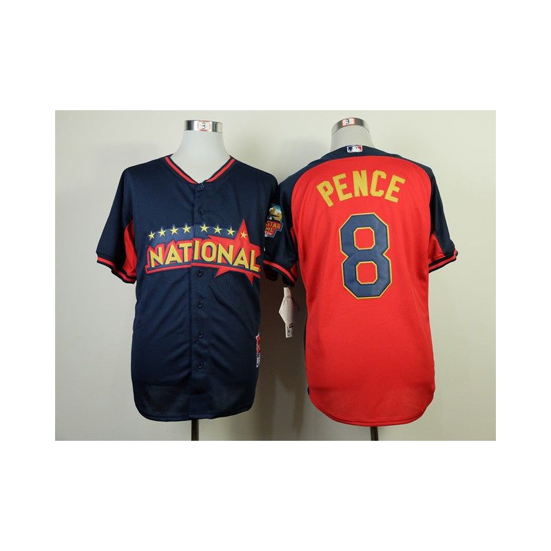 Cheap Hunter Pence Giants Jersey From China #8 Blue-Red National League