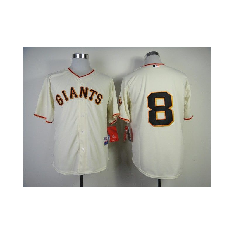 Cheap Hunter Pence Giants Jersey From China #8 Cream