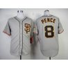 Cheap Hunter Pence Giants Jersey From China #8 Grey SF