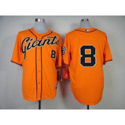 Cheap Hunter Pence Giants Jersey From China #8 Orange 2014 new