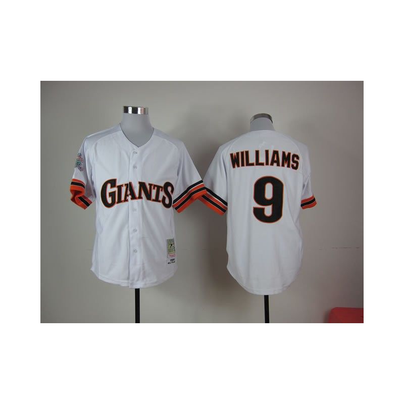 Cheap Matt Williams Giants Jersey From China #9 White throwback 1989