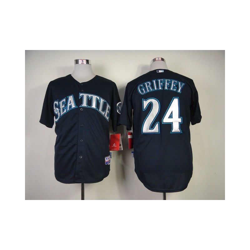 Cheap Ken Griffey Jr Mariners Jersey From China #24 Blue