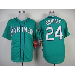 Cheap Ken Griffey Jr Mariners Jersey From China #24 Green