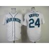 Cheap Ken Griffey Jr Mariners Jersey From China #24 White