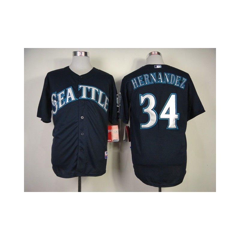 Cheap Felix Hernandez Mariners Jersey From China #34 Blue