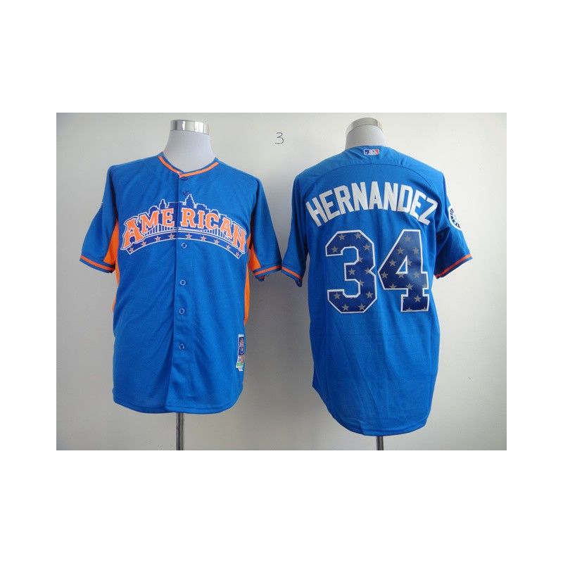 Cheap Felix Hernandez Mariners Jersey From China #34 Blue 2013 All-Star