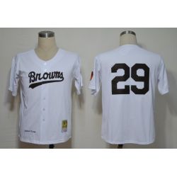 Cheap Satchel Paige Browns Jersey From China #29 White throwback