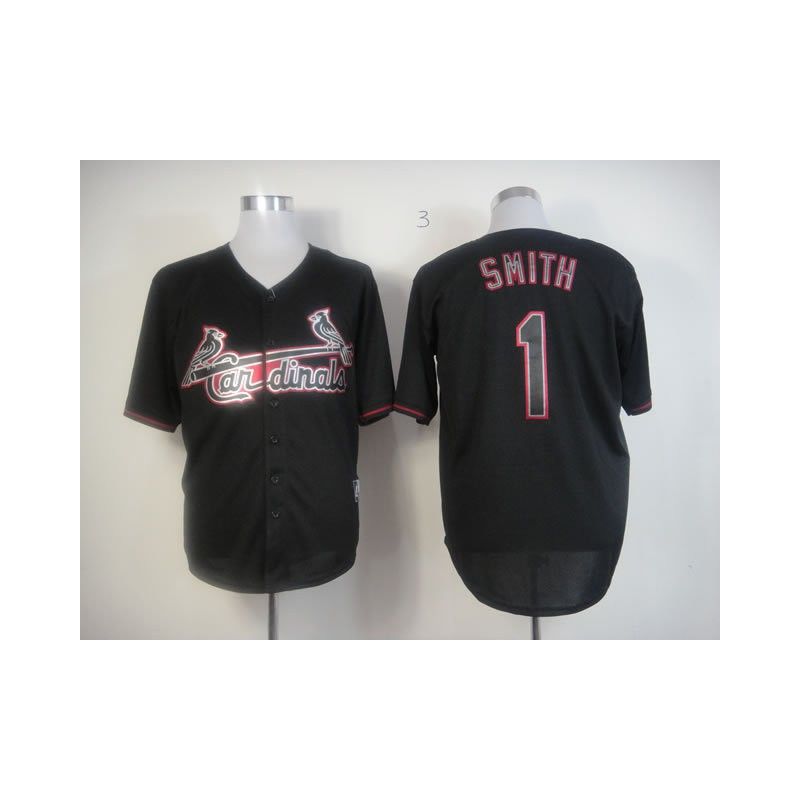 Cheap Ozzie Smith Cardinals Jersey From China #1 Black Fashion Cheap Ozzie Smith Cardinals Jersey From China #1 Black Fashion