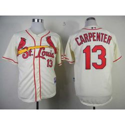 Cheap Matt Carpenter Cardinals Jersey From China #13 Cream