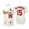 Cheap Tim McCarver Cardinals Jersey From China #15 Cream throwback 1967