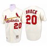 Cheap Lou Brock Cardinals Jersey From China #20 Cream throwback 1967