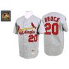 Cheap Lou Brock Cardinals Jersey From China #20 HEMP Grey throwback
