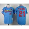 Cheap Allen Craig Cardinals Jersey From China #21 Blue throwback 1982