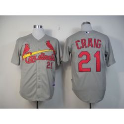 Cheap Allen Craig Cardinals Jersey From China #21 Grey