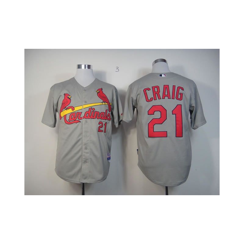 Cheap Allen Craig Cardinals Jersey From China #21 Grey Cheap Allen Craig Cardinals Jersey From China #21 Grey