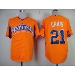 Cheap Allen Craig Cardinals Jersey From China #21 Orange 2013 All-Star