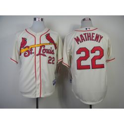 Cheap Mike Matheny Cardinals Jersey From China #22 Cream