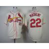 Cheap Mike Matheny Cardinals Jersey From China #22 Cream