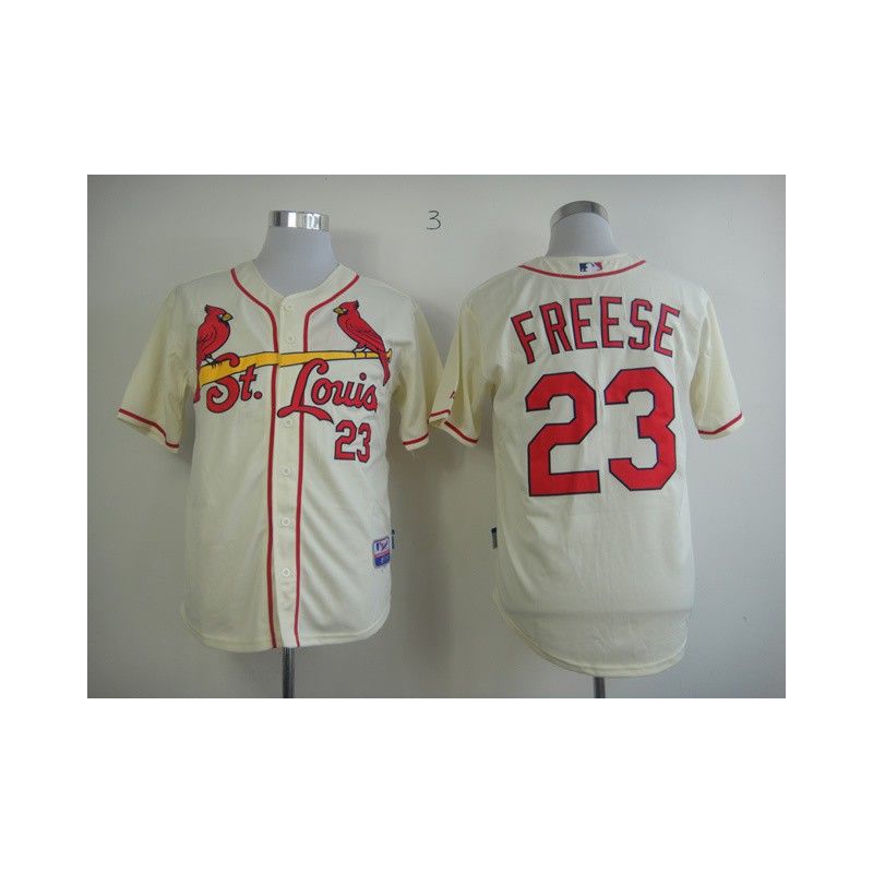 Cheap David Freese Cardinals Jersey From China #23 Cream Cheap David Freese Cardinals Jersey From China #23 Cream