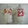 Cheap David Freese Cardinals Jersey From China #23 Cream
