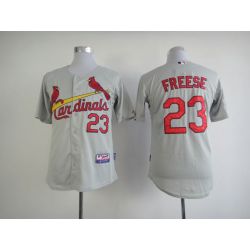 Cheap David Freese Cardinals Jersey From China #23 Grey