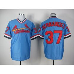 Cheap Keith Hernandez Cardinals Jersey From China #37 Blue throwback 1982