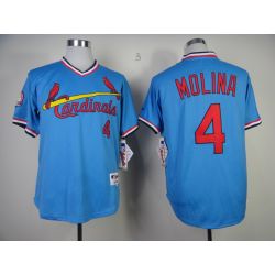 Cheap Yadier Molina Cardinals Jersey From China #4 Blue throwback 1982