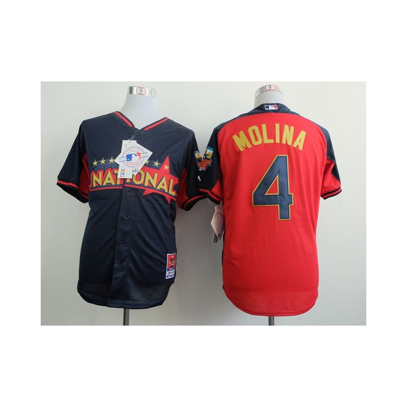 Cheap Yadier Molina Cardinals Jersey From China #4 Blue-Red National League Cheap Yadier Molina Cardinals Jersey From China #4 Blue-Red National League