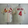 Cheap Yadier Molina Cardinals Jersey From China #4 Cream