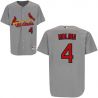 Cheap Yadier Molina Cardinals Jersey From China #4 Grey