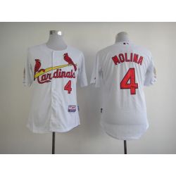 Cheap Yadier Molina Cardinals Jersey From China #4 White
