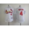 Cheap Yadier Molina Cardinals Jersey From China #4 White
