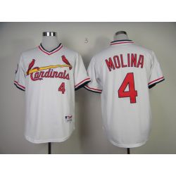Cheap Yadier Molina Cardinals Jersey From China #4 White 1982 Turn Back The Clock