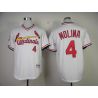 Cheap Yadier Molina Cardinals Jersey From China #4 White 1982 Turn Back The Clock