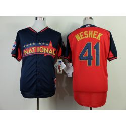 Cheap Pat Neshek Cardinals Jersey From China #41 Blue-Red National League