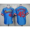 Cheap Bob Gibson Cardinals Jersey From China #45 Blue throwback 1982