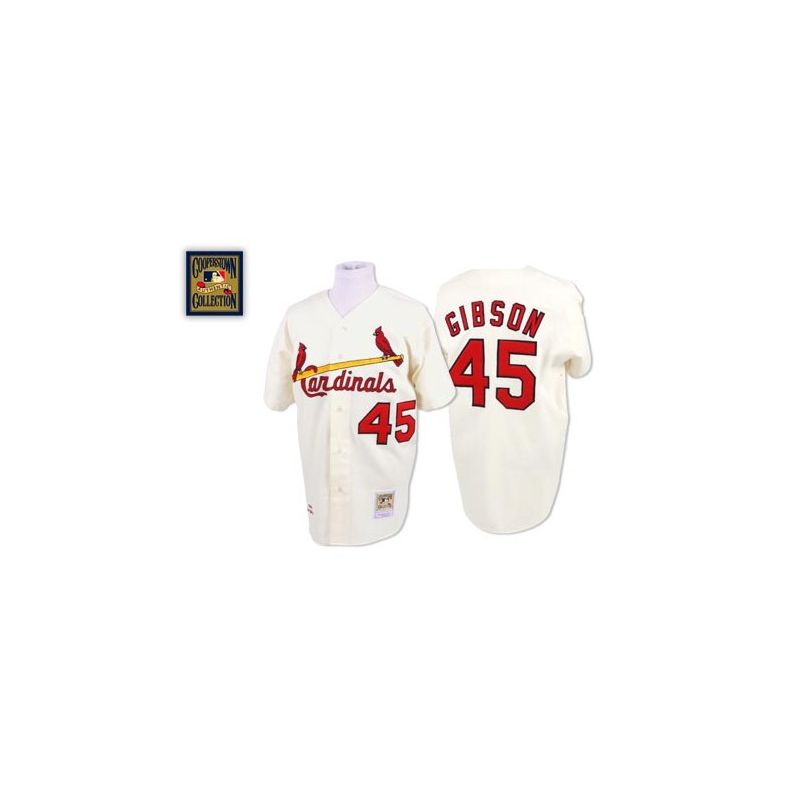 Cheap Bob Gibson Cardinals Jersey From China #45 Cream Cheap Bob Gibson Cardinals Jersey From China #45 Cream