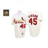 Cheap Bob Gibson Cardinals Jersey From China #45 Cream