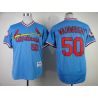 Cheap Adam Wainwright Cardinals Jersey From China #50 Blue throwback 1982