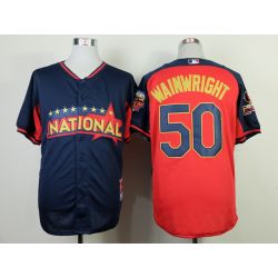 Cheap Adam Wainwright Cardinals Jersey From China #50 Blue-Red National League