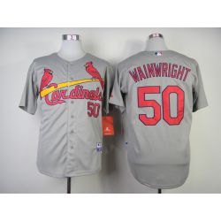 Cheap Adam Wainwright Cardinals Jersey From China #50 Grey
