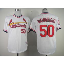 Cheap Adam Wainwright Cardinals Jersey From China #50 White 1982 Turn Back The Clock