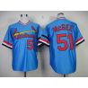 Cheap Willie McGee Cardinals Jersey From China #51 Blue throwback 1982