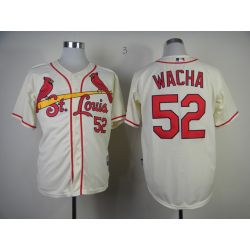 Cheap Michael Wacha Cardinals Jersey From China #52 Cream