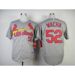Cheap Michael Wacha Cardinals Jersey From China #52 Grey