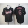 Cheap Stan Musial Cardinals Jersey From China #6 Black Fashion