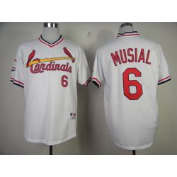 Cheap Stan Musial Cardinals Jersey From China #6 White 1982 Turn Back The Clock