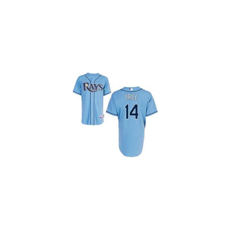 Cheap David Price Rays Jersey From China #14 Light Blue