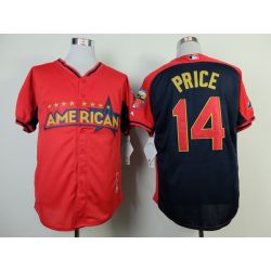 Cheap David Price Rays Jersey From China #14 Red-Blue American League