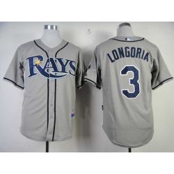 Cheap Evan Longoria Rays Jersey From China #3 Grey